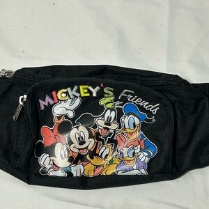 Mickey's Friends Black Fanny Pack